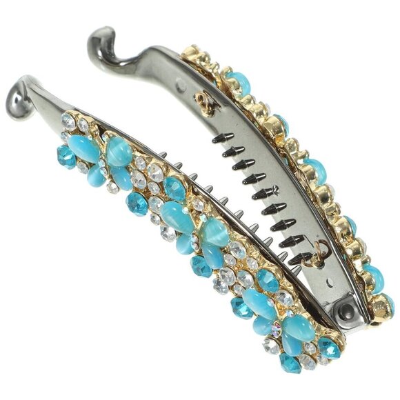 Rhinestone Banana Hair Clips for Women Lightweight Comfortable for Fine Hair main image 3